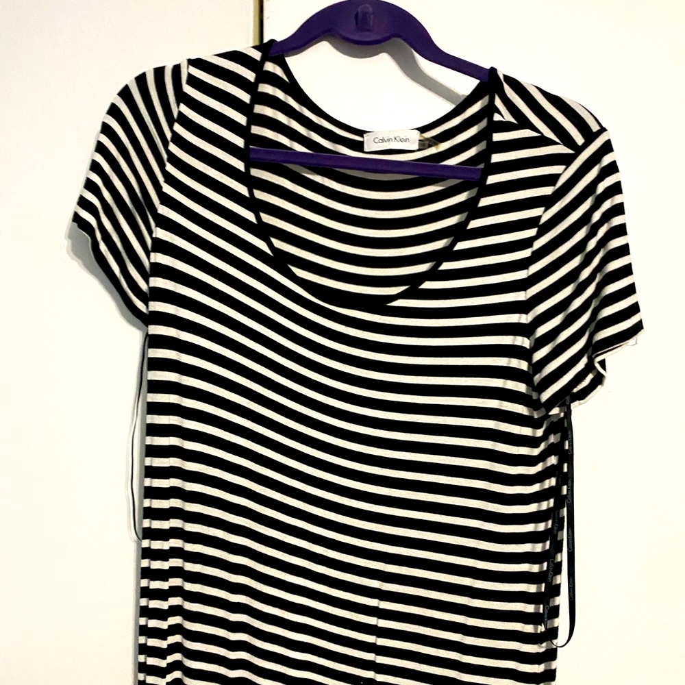 Calvin Klein Maxi Striped Dress Size 10
